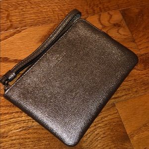 Gunmetal Coach wristlet